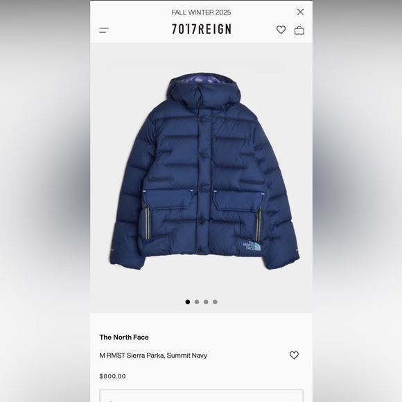The North Face M RMST Sierra Parka, Summit Navy Size M NEW $800 - Picture 14 of 14